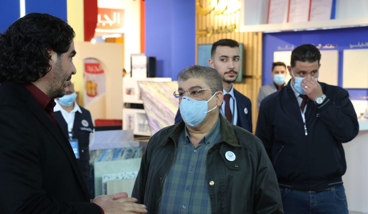 زيارة رئيس مجلس إدارة شركة المدينة مصراته القابضة الى معرض ليبيا للصناعات 2022
