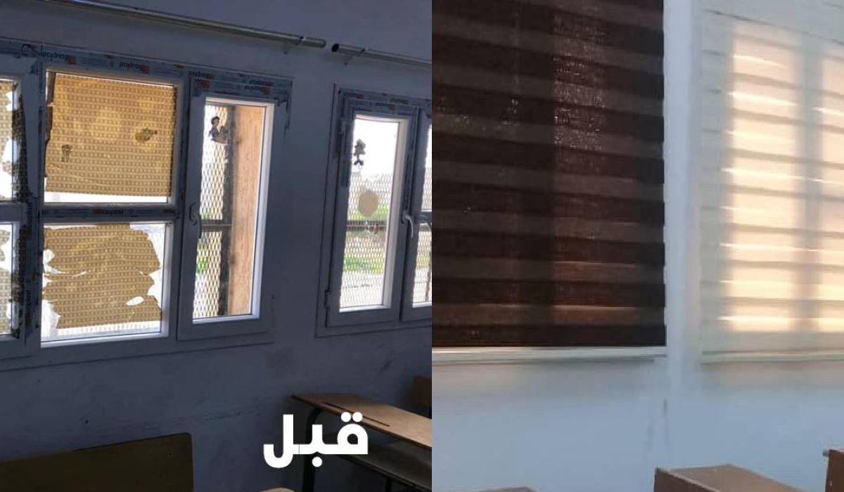 دهانات المدينة مصراتة تهدى فصل دارسي نموذجي لمدرسة أوفياء 17 فبراير